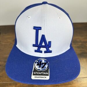 Los Angeles Dodgers '47 Brand‎ Sure Shot Captain Snapback Hat Blue White MLB
